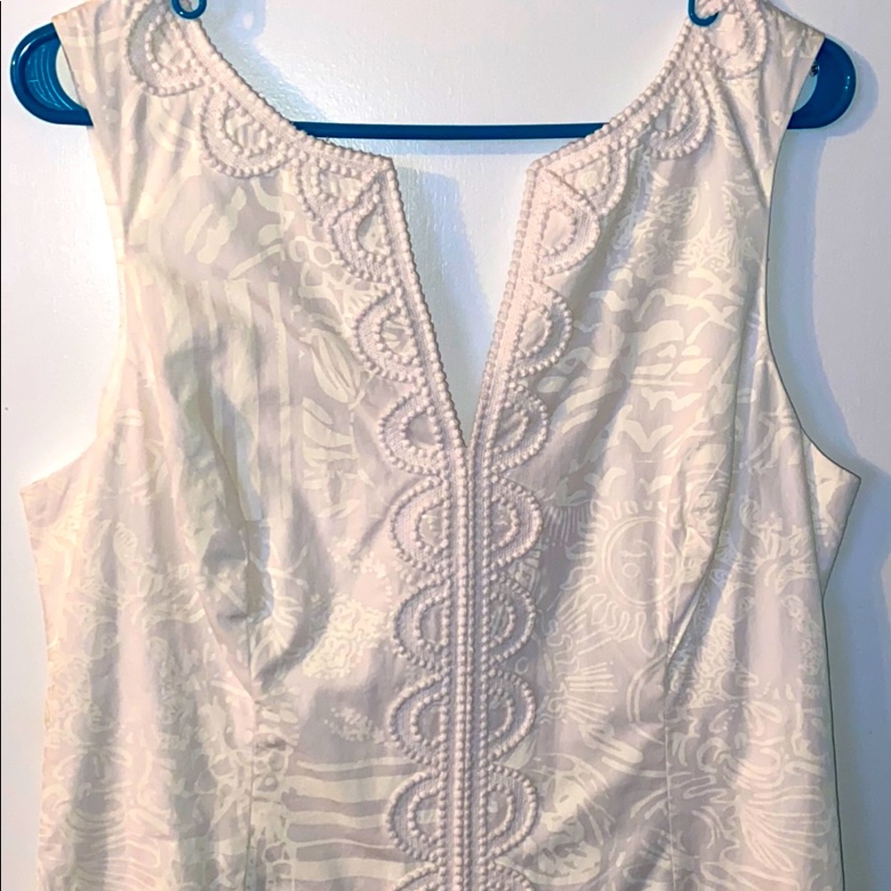 LILLY PULITZER WHITE GORGEOUS SHORT DRESS